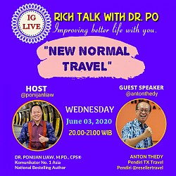 anton Thedy tx travel IG LIVE ‘RichTalk with Dr. Po’