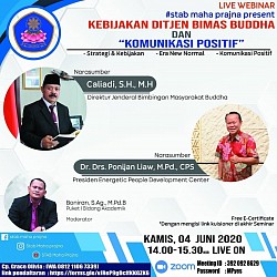 stab maha prajna dirjen buddha Dr. Ponijan Liaw, M.Pd., CPS® komunikasi positif