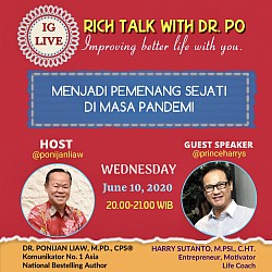 ‘RichTalk with Dr. Po’  harry Sutanto IG LIVE Dr. Ponijan Liaw, M.Pd., CPS®