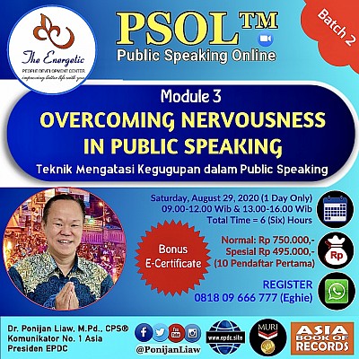 Public Speaking Online modul 2 overcoming nervousness