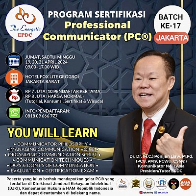 Professional Communicator JAKARTA EPDC Training Public Speaking