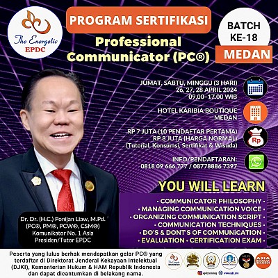 Professional Communicator PC® (Professional Communicator) The Energetic People Development Center (EPDC) Ponijan Liaw