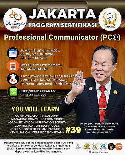 Professional Communicator JAKARTA EPDC Training Public Speaking